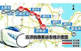 石济客运专线是青太客运专线的中段,东接已经批准建设的济青高铁,西连