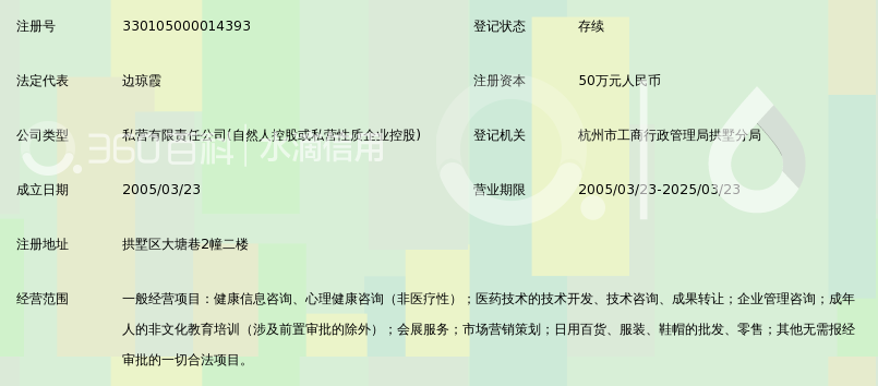 杭州雅恩健康教育咨询有限公司_360百科