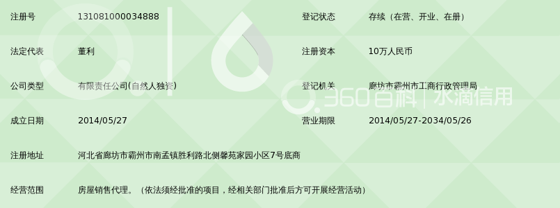 霸州市标点房地产经纪有限公司