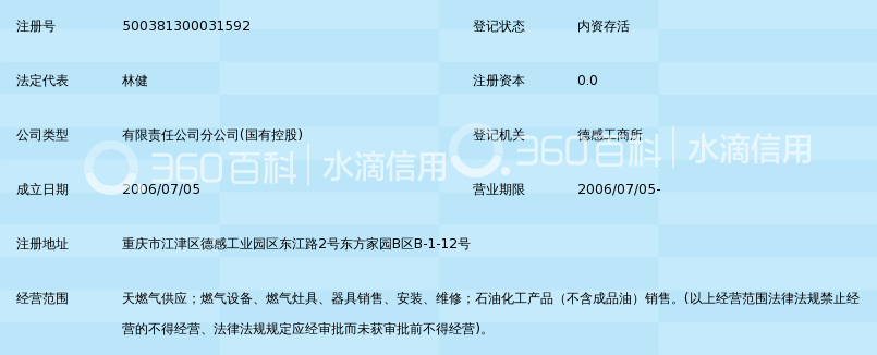 重庆市渝川燃气有限责任公司江津分公司