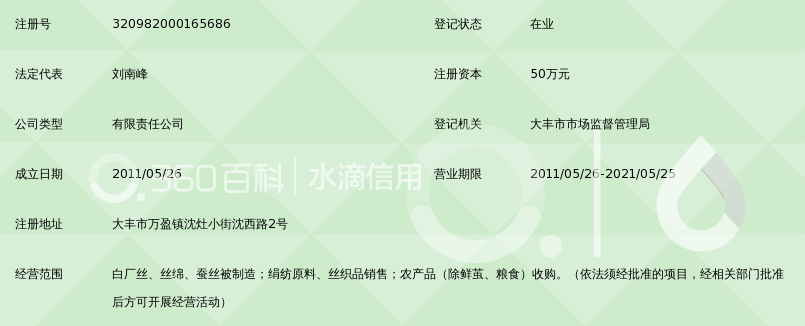 大丰市鹏程茧丝绸有限公司_360百科