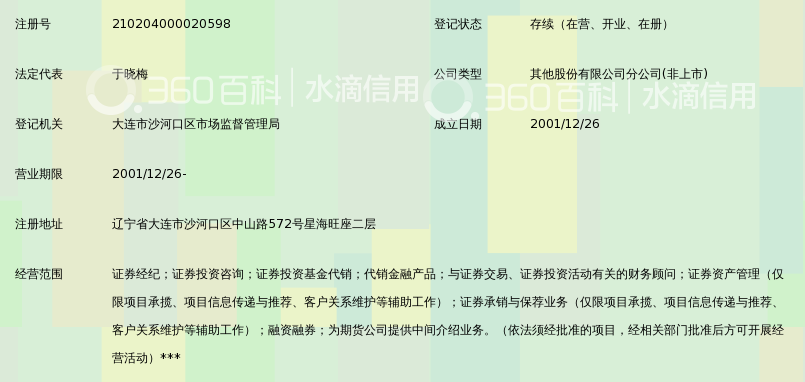 天风证券股份有限公司大连中山路证券营业部_