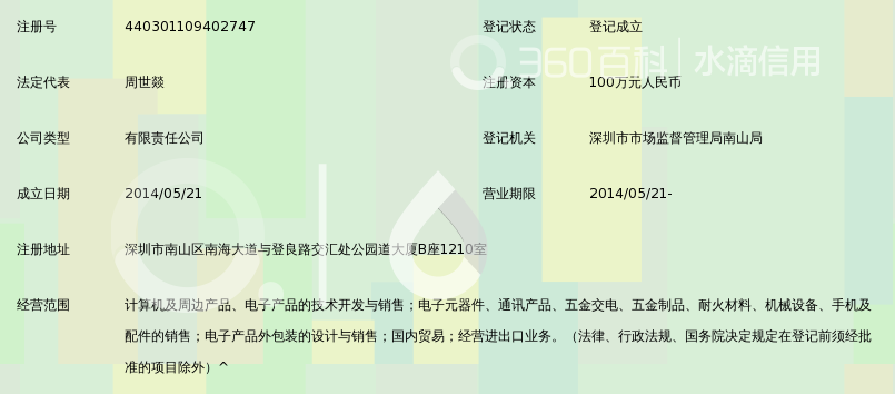 深圳市同创盛泰科技有限公司_360百科