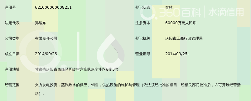 中龙建庆阳热力发电有限公司_360百科
