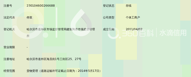 哈尔滨神州物流市场连胜货站