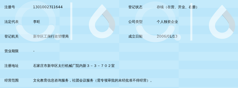 石家庄市慧文文化教育咨询服务中心
