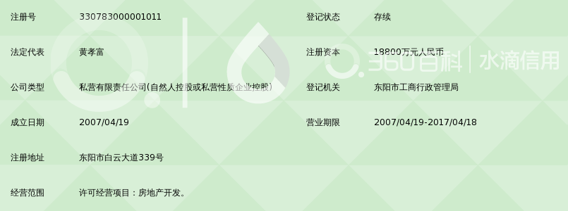 东阳市德兴房地产开发有限公司_360百科