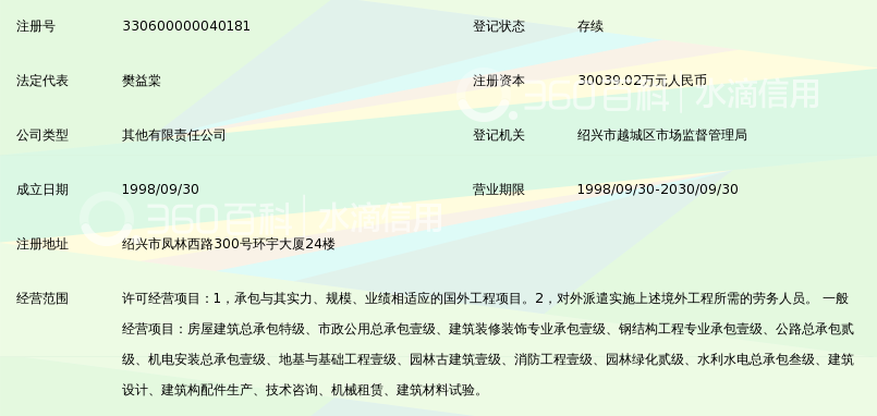 浙江环宇建设集团有限公司_360百科