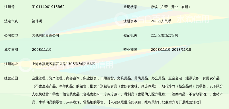 上海嘉定惠民超市市场经营管理有限公司_360