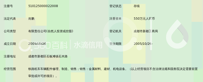 成都汇祥铁路配件有限公司_360百科