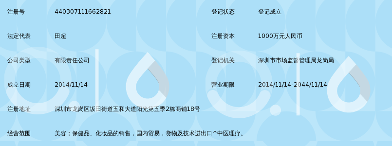 深圳市瑞倪维儿美容化妆品有限公司