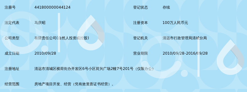 清远市广丰房地产开发有限公司_360百科