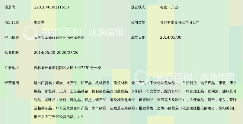 吉林省长吉图国际物流集团进出口有限公司长春