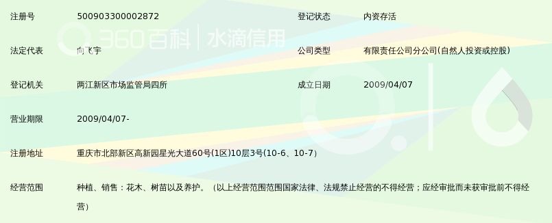 重庆人和园林工程有限公司养护劳务分公司