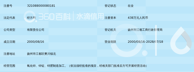 扬州市金石氧化锌有限公司_360百科