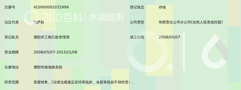 濮阳市容金建设投资有限公司御书林枫分公司_