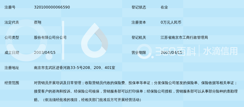 中国平安人寿保险股份有限公司江苏分公司南京