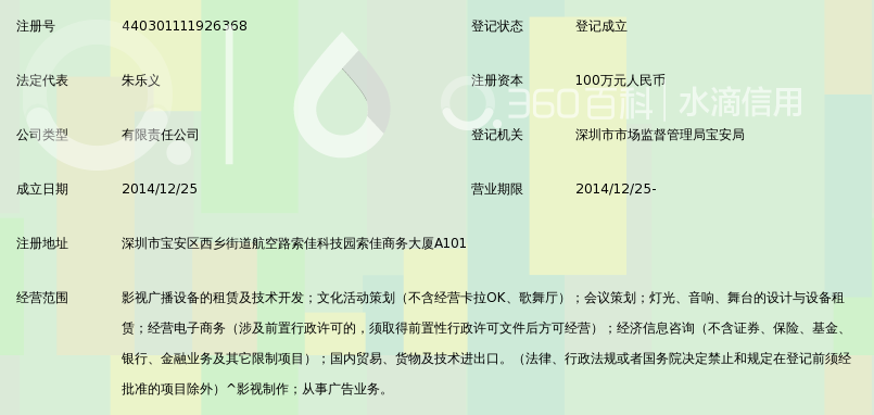 深圳市笑长视新媒体科技有限公司_360百科