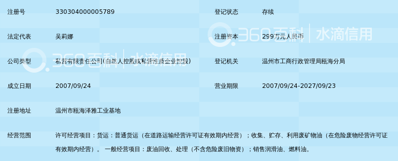 温州中田废油回收处理有限公司_360百科