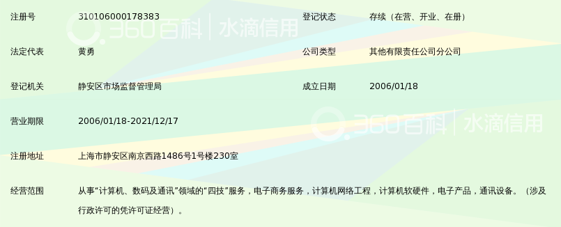 北京联龙博通电子商务技术有限公司上海分公司