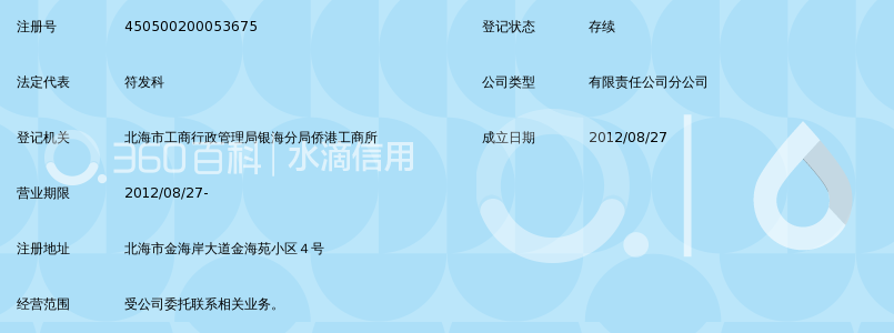 北海风情国际旅行社有限公司馨谊营业部