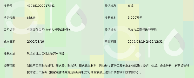巩义市金岭耐火材料有限公司