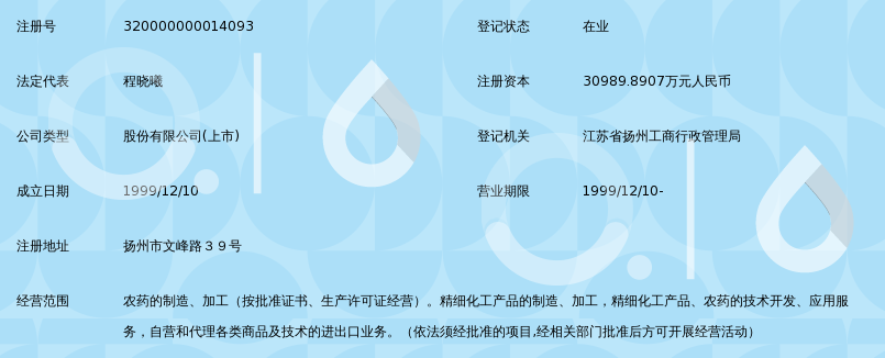 江苏扬农化工股份有限公司_360百科