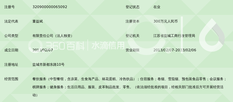 盐城港汇国际酒店有限公司