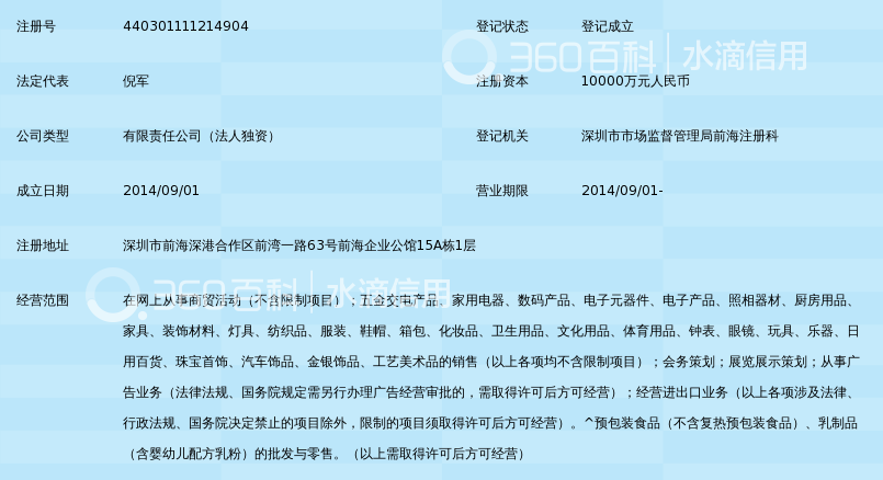 深圳前海腾邦保税跨境电子商务有限公司_360